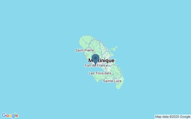 Kaart met locatie Markten op Martinique